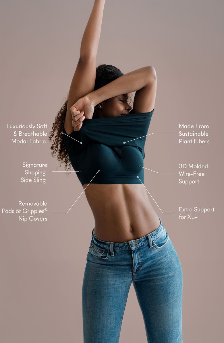 NOOD Everyday Elevated Long Sleeve Crewneck T-Shirt, Alternate, color, Black