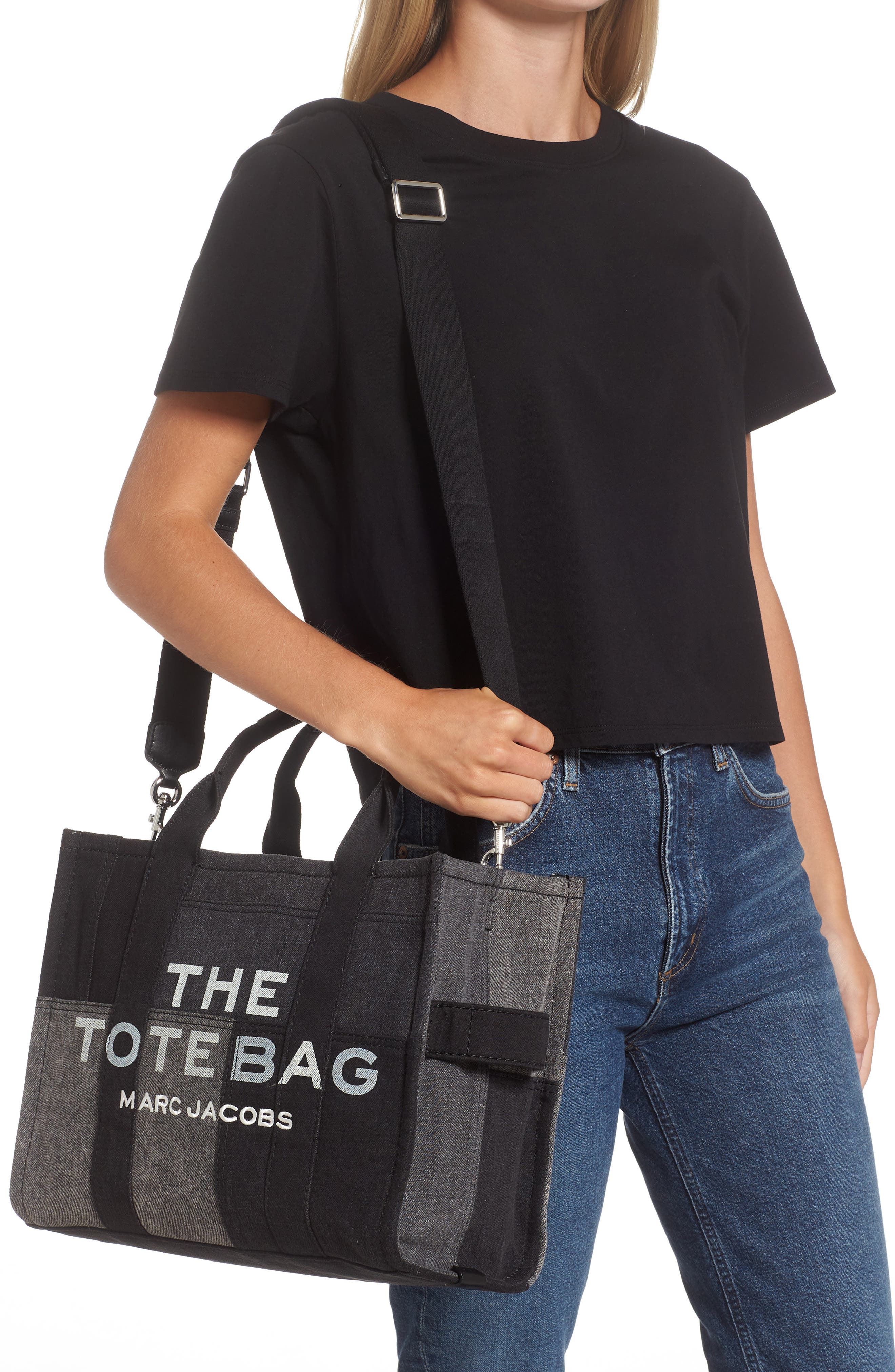 Marc Jacobs The Denim Medium Tote Bag, Alternate, color, 