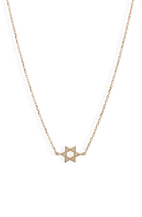 Love Letter Star of David Magen David Adom Necklace