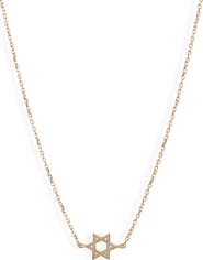 Anzie Love Letter Star of David Magen David Adom Necklace