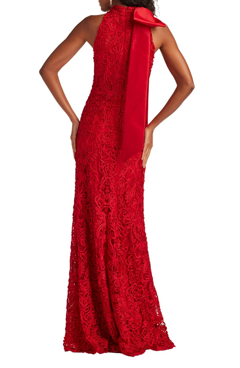 Tadashi Shoji Ribbon Bow Sleeveless Gown, Alternate, color, 