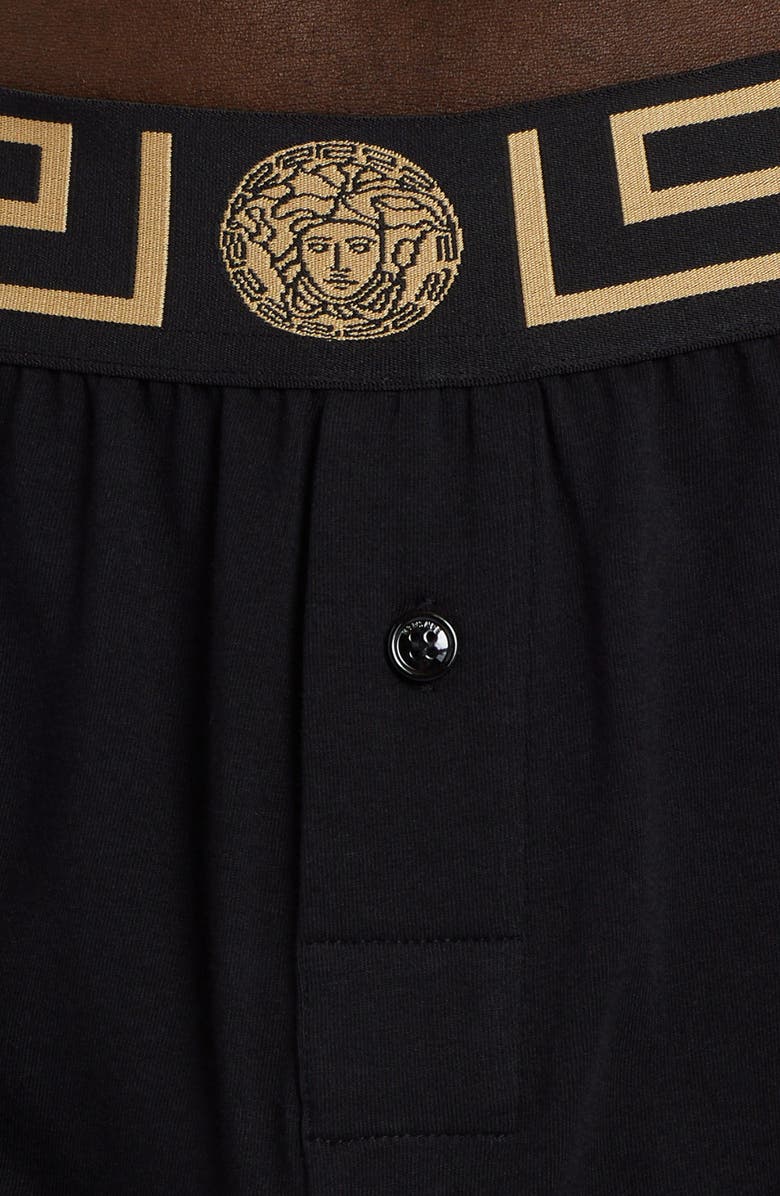 Versace Greca Swim Trunks, Alternate, color, 