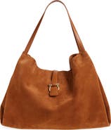 FERRAGAMO Large Lily Suede Tote