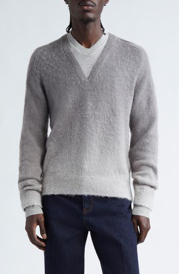 JW Anderson Gradient Alpaca & Merino Wool V-Neck Sweater | Nordstrom