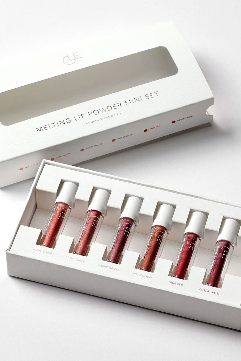 Melting Lip Powder Mini Set, Alternate, color, 6 SHADES