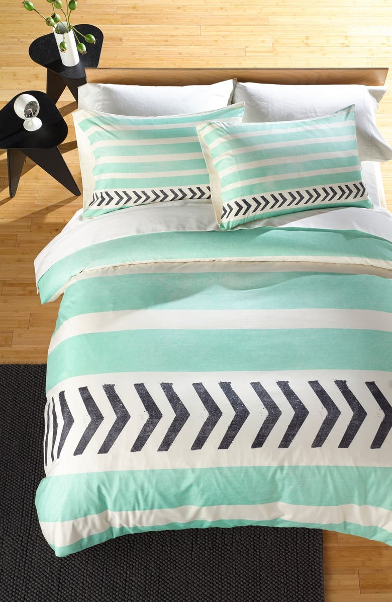 Deny Designs 'Mini Stripes & Arrows' Duvet Cover Set, Main, color, 