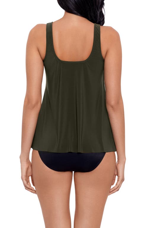 Miraclesuit Dd Cup Illusionists Ursula Underwire Tankini Top In Green