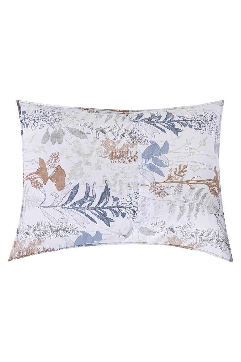 Lina Spring Floral Cotton Quilt Set  - Reversible and Machine Washable, Alternate, color, Blue