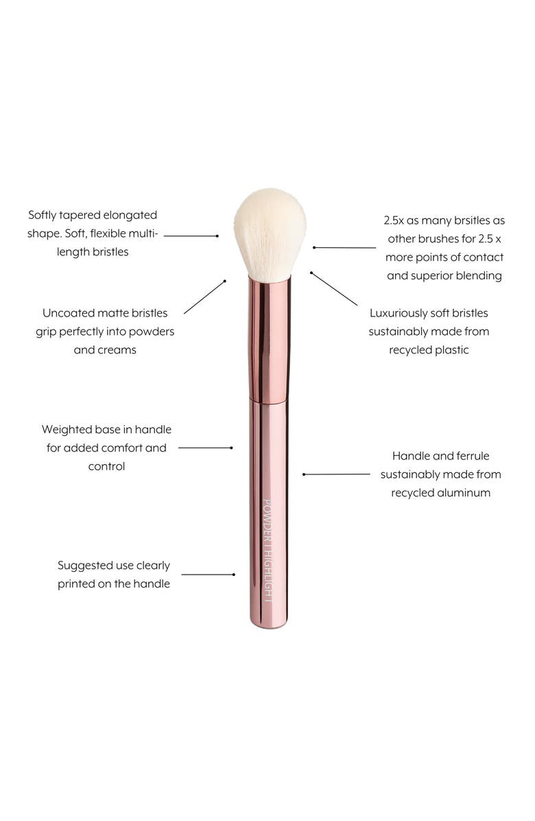 Jenny Patinkin Sustainable Luxury Powder/Highlight Brush, Alternate, color, Rose Gold