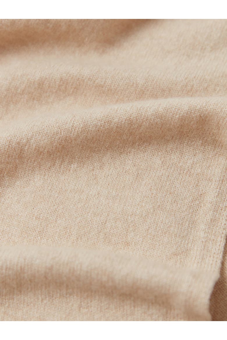 Cashmere Jersey Knit scarf, Alternate, color, beige