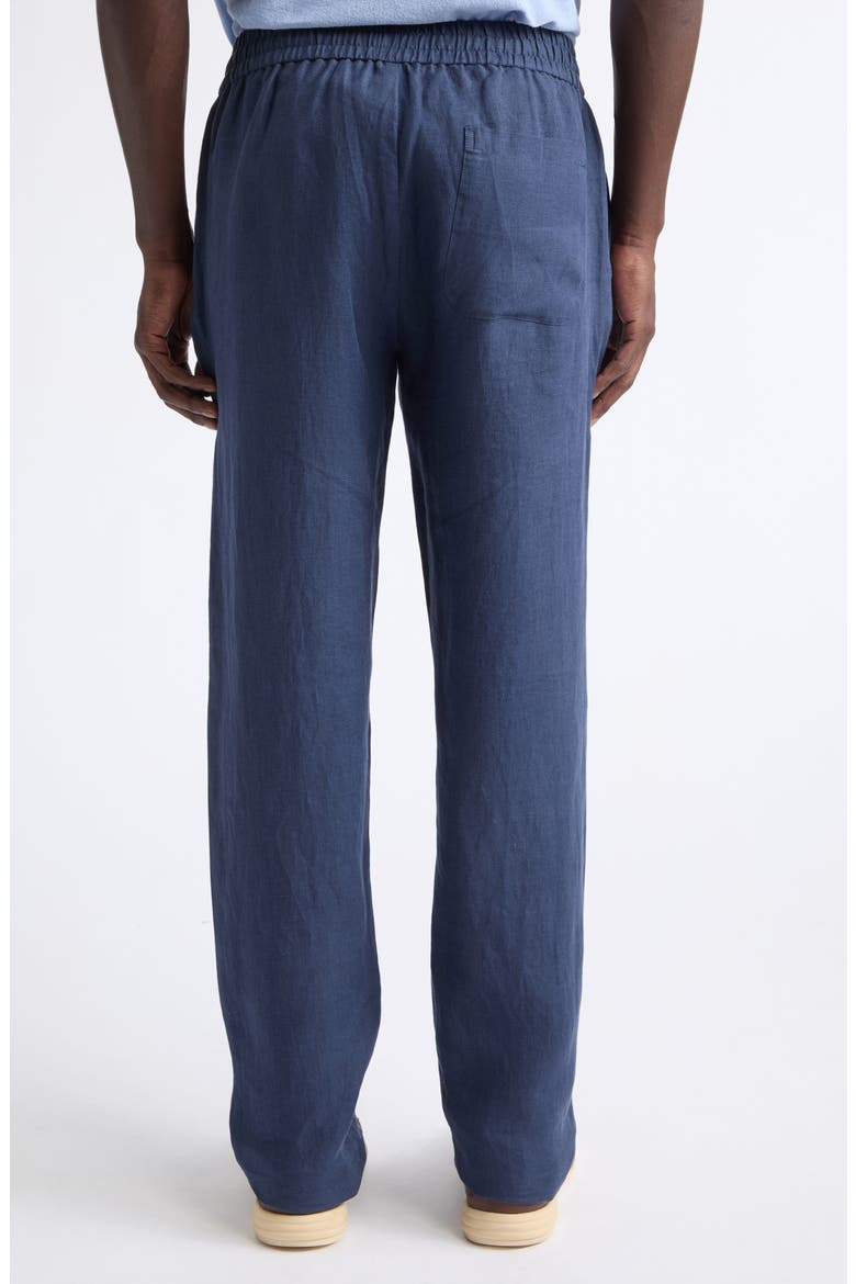 Drawstring Linen Trousers, Alternate, color, LIGHT NAVY