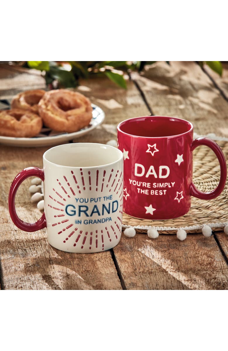 tag Dad You'Re Simply The Best Mug Red Stoneware Summer, Alternate, color, Red
