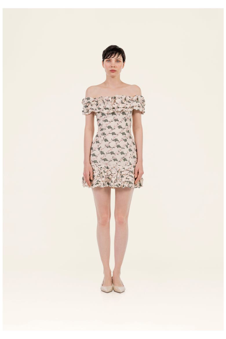 Jardin Anhelo Mini Dress, Alternate, color, Multicolor