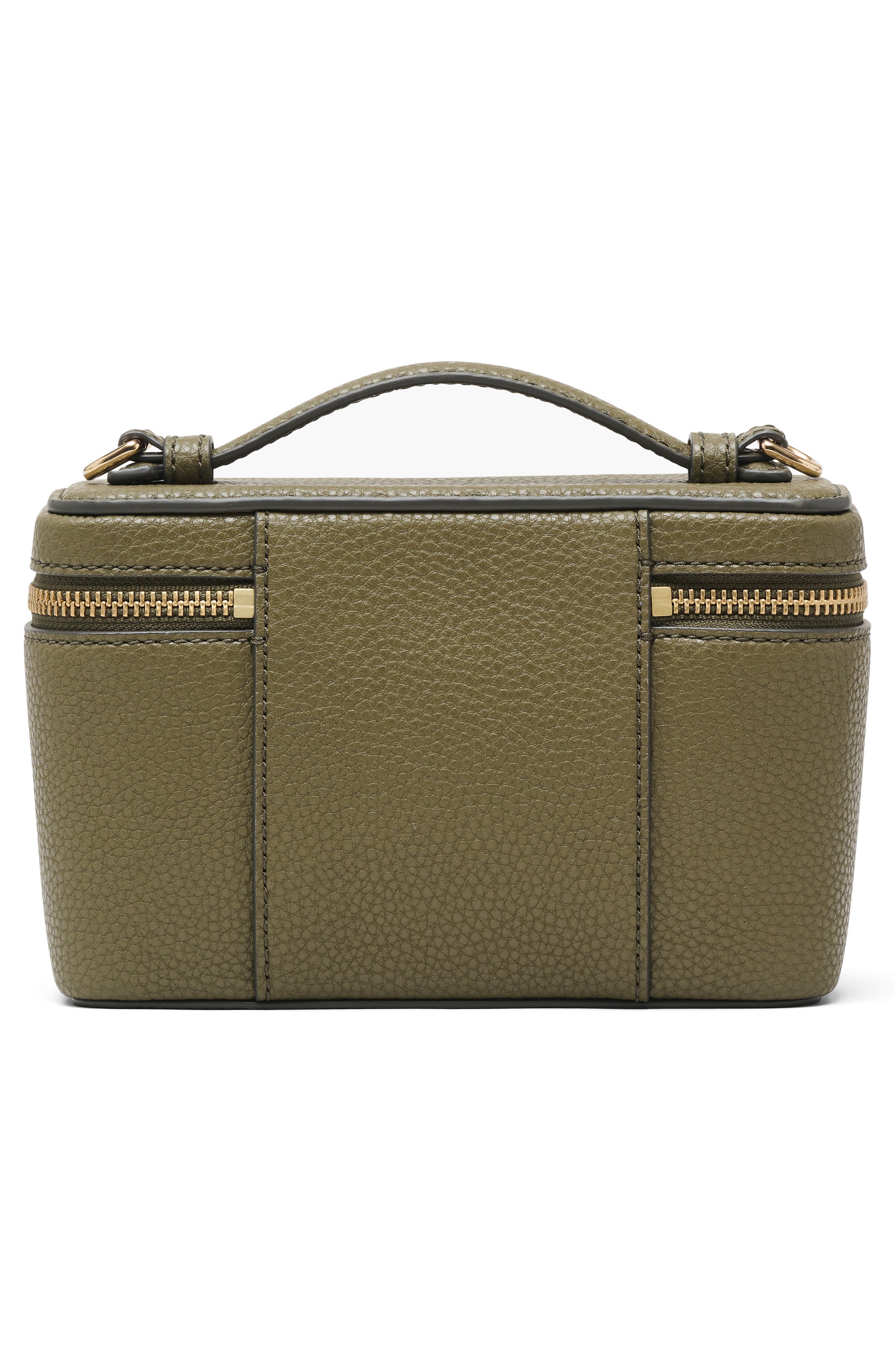 Groove Leather Train Case Crossbody Bag, Alternate, color, BEECH