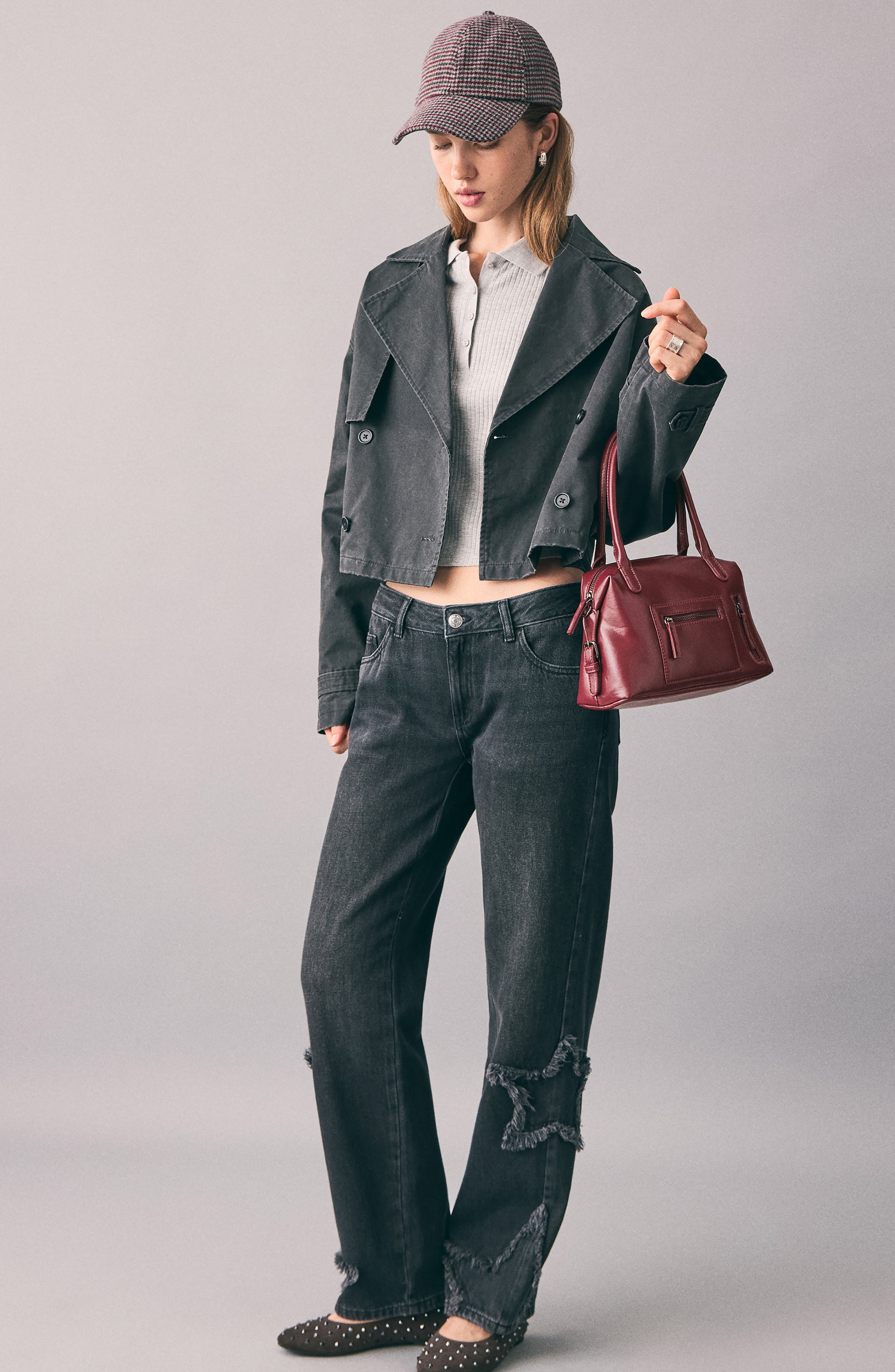 MANGO TEEN Mini Structured Faux Leather Top Handle Bag, Alternate, color, 