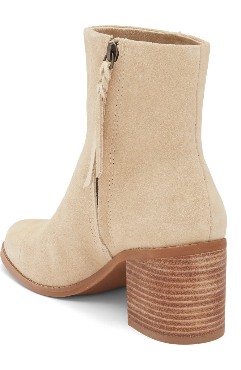 TOMS Evelyn Bootie, Alternate, color, Oatmeal Suede/ Deco Stitch