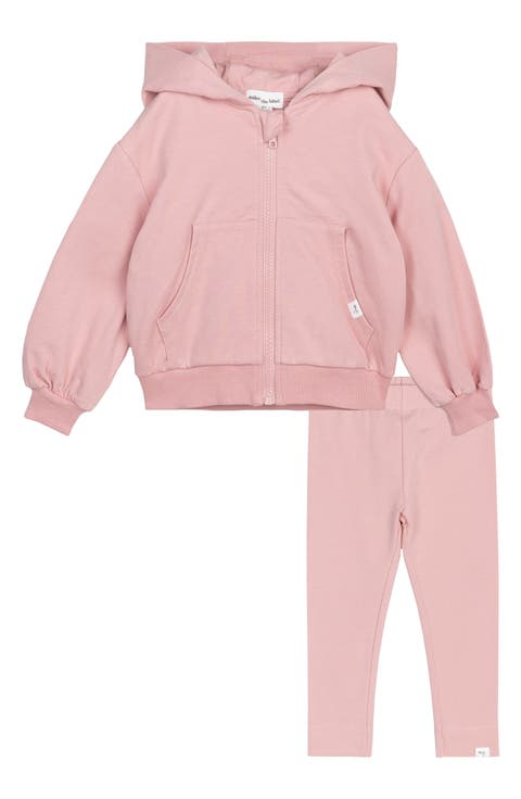 Miles Basics Fleece Girls' Joggers in Mauve Miles Basics Fleece Girls' Joggers in Mauve