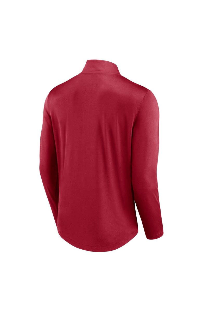 FANATICS Men's Fanatics Branded Crimson Oklahoma Sooners Tough Minded Quarter-Zip Top, Alternate, color, Crimson