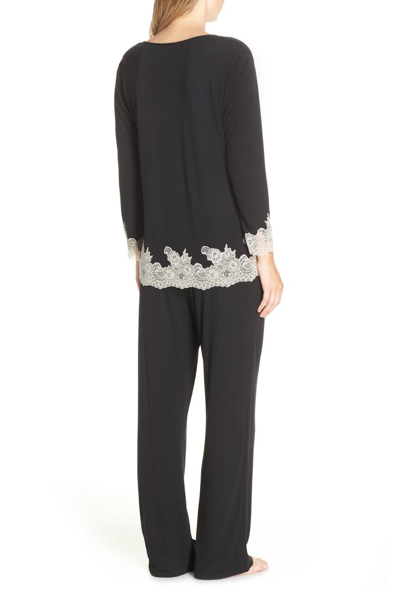 Luxe Shangri-La Pajamas, Alternate, color, BKC