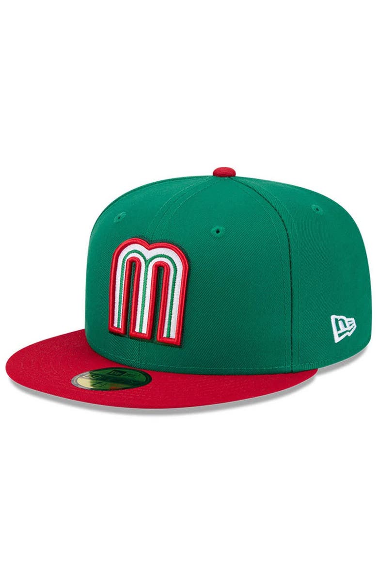 New Era Men's New Era  Green/Red Mexico Baseball 2026 World Baseball Classic 59FIFTY Fitted Hat, Alternate, color, Green