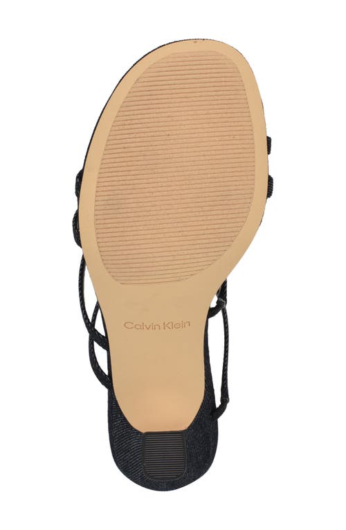 Calvin Klein Jayla Sandal In Dark Blue