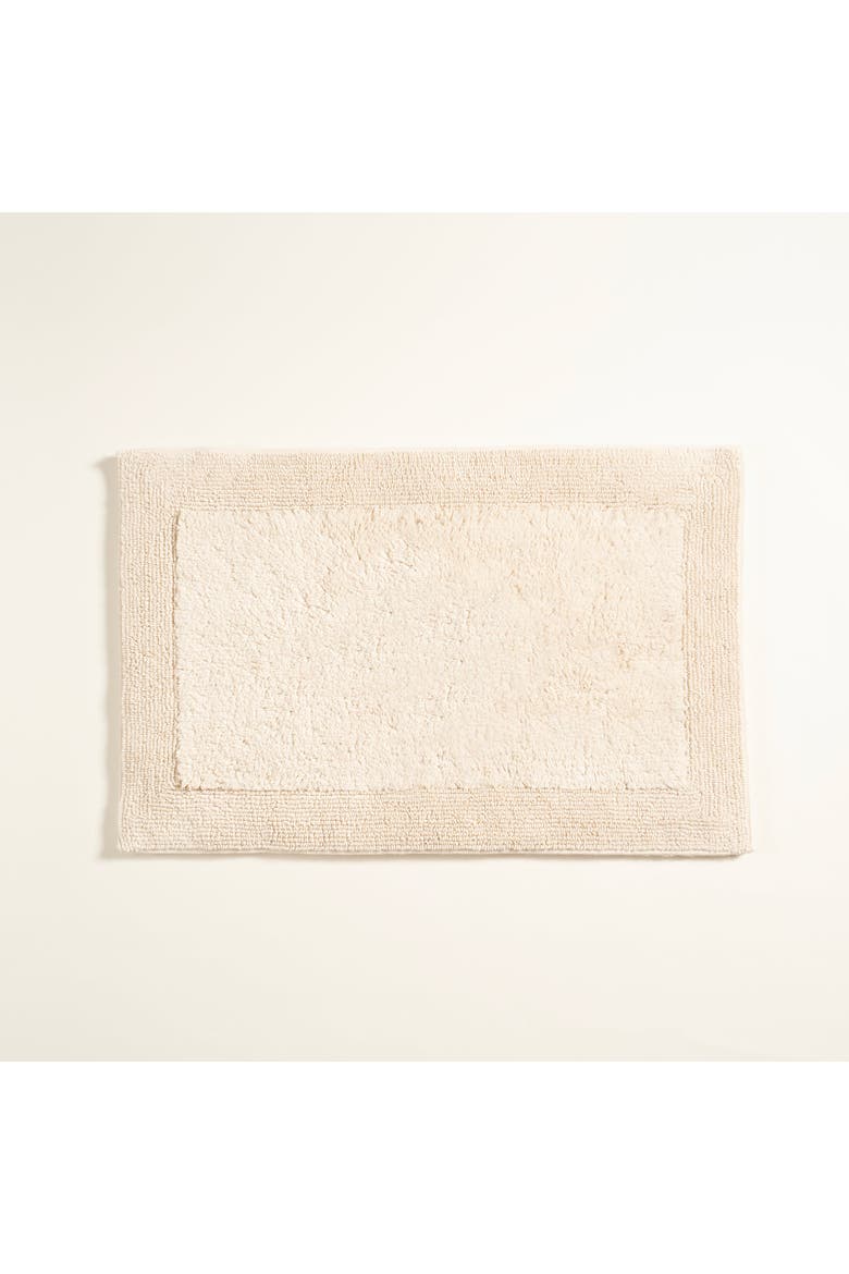 Punjab Double Sided 100% Cotton Bath Mat Spa-Inspired, Main, color, Ivory