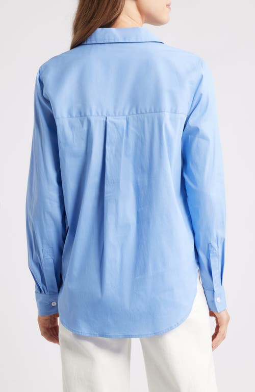 Beachlunchlounge Alden Rhinestone Shirt In Blue