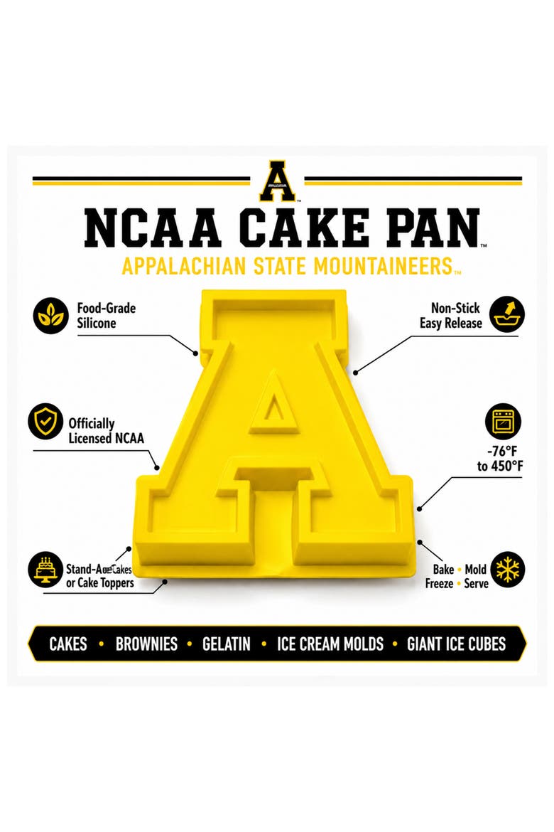 Appalachian State Cake Pan, Alternate, color, Yellow