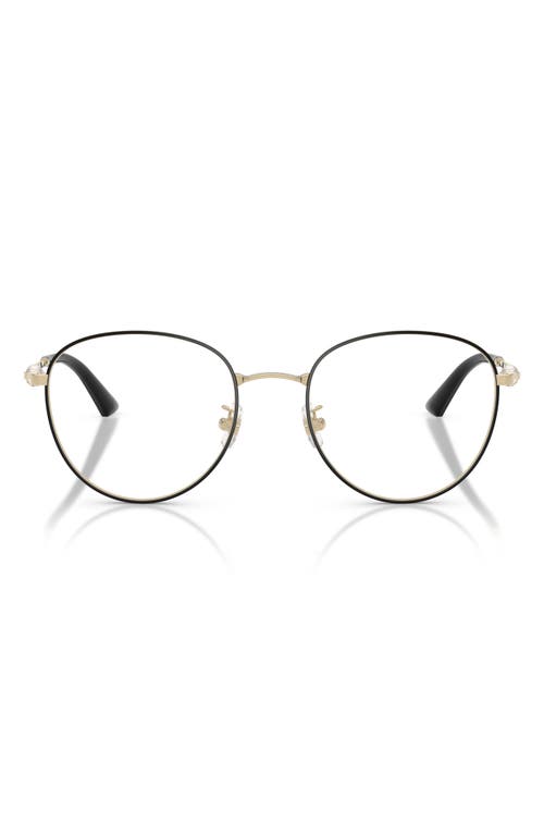 Jimmy Choo 54mm Round Optical Glasses In Black