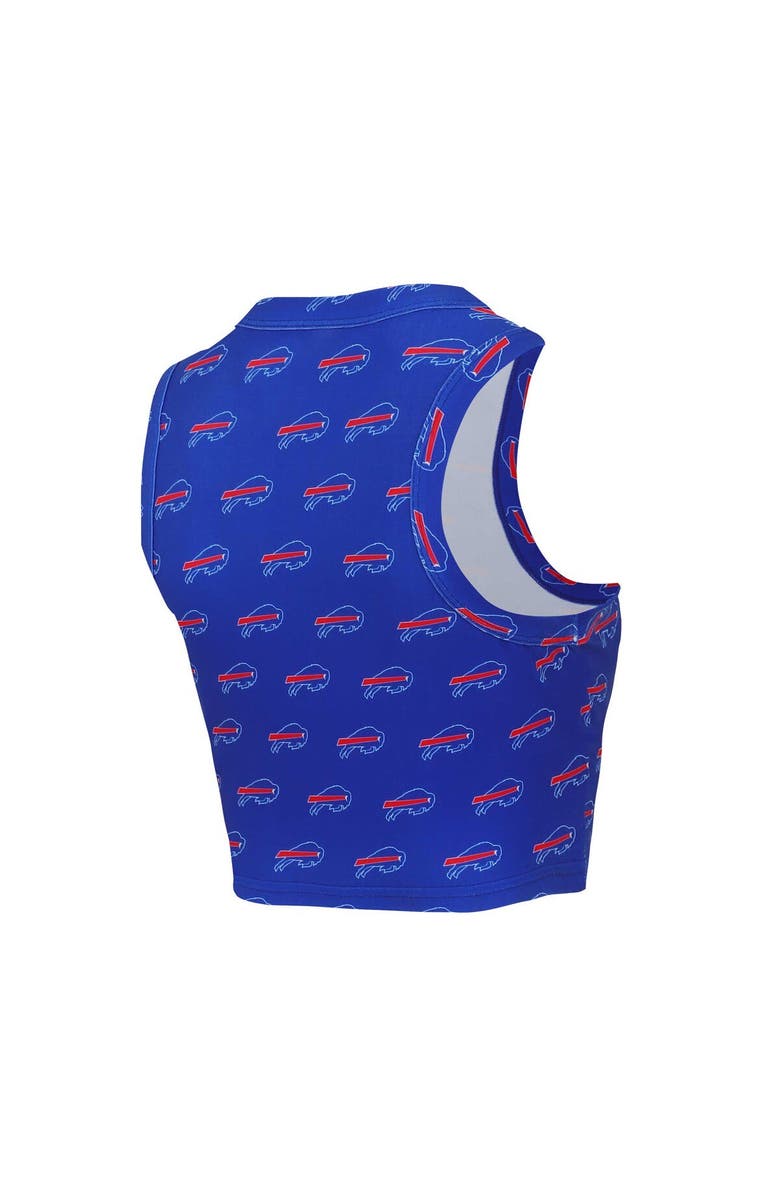 CONCEPTS SPORT Women's Concepts Sport Buffalo Bills Gauge Allover Print Cropped Tank Top & Shorts Sleep Set, Alternate, color, Royal