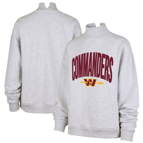 Women's '47 Gray Washington Commanders Subtle Muse Mock Neck Sweatshirt