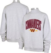 '47 Women's '47  Gray Washington Commanders Subtle Muse Mock Neck Sweatshirt