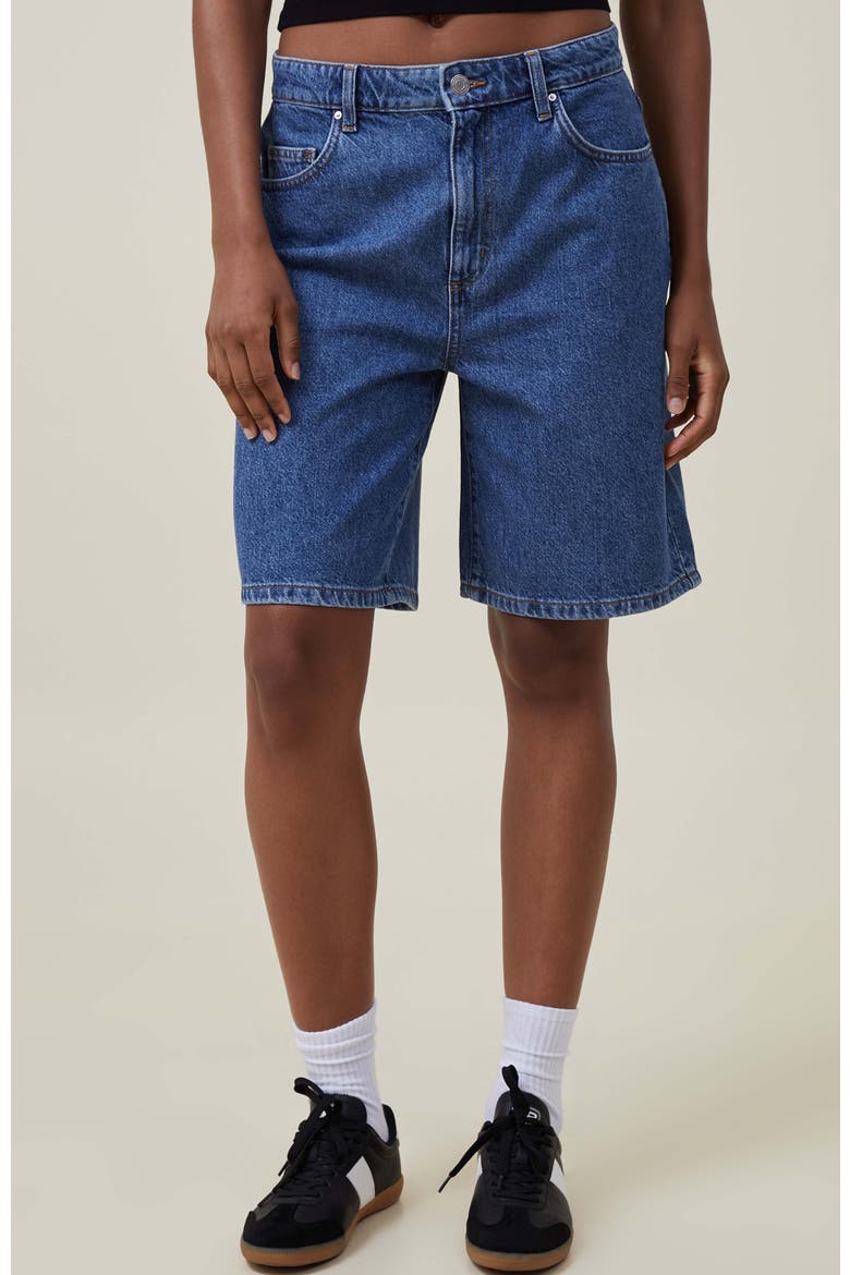 Women's Super Baggy Denim Jort, Main, color, Sea Blue