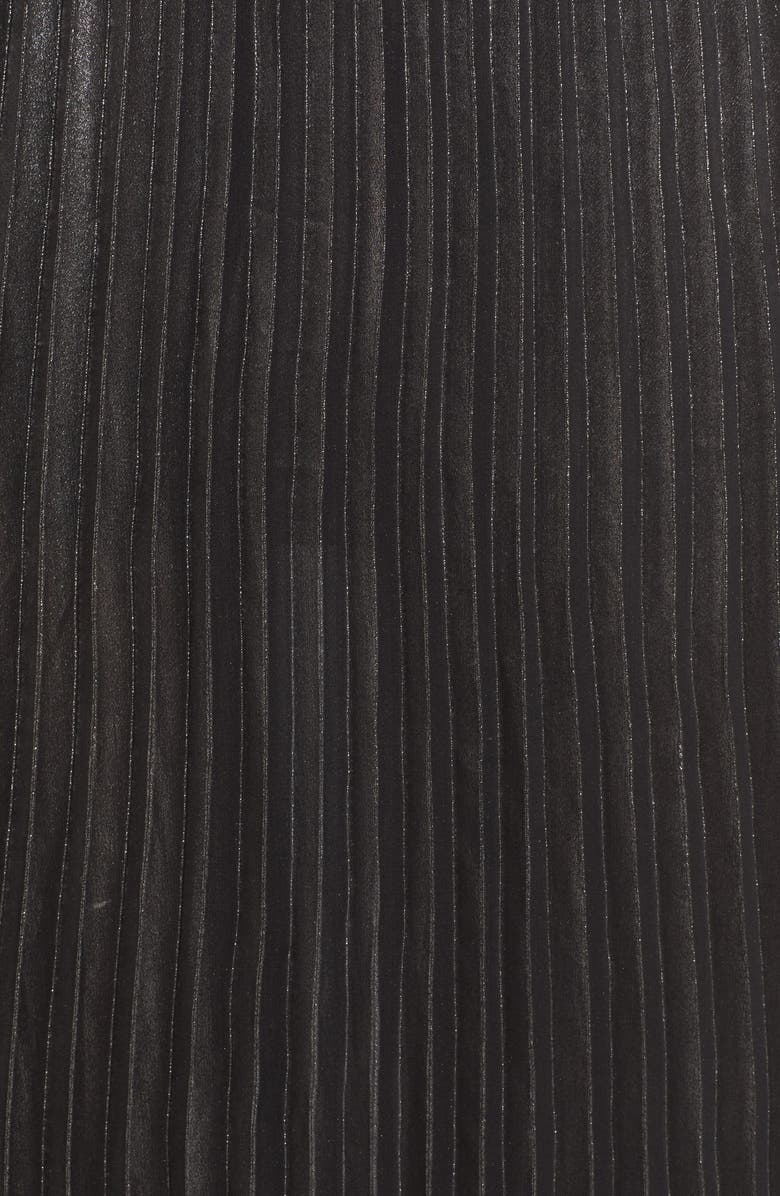 Trouvé Metallic Pleated Skirt, Alternate, color, 