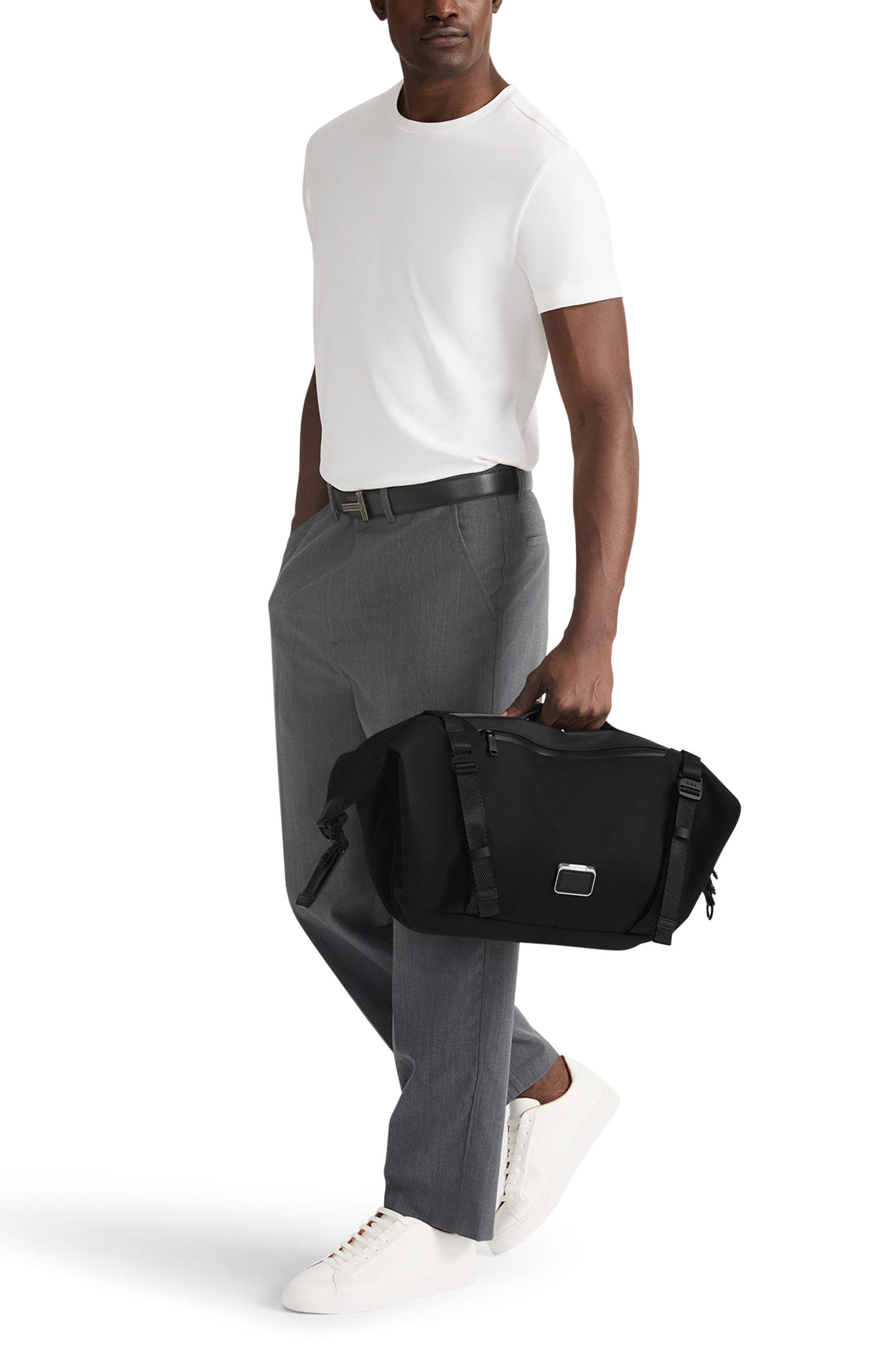 Alpha Bravo Deviation Sling Duffel, Alternate, color, BLACK