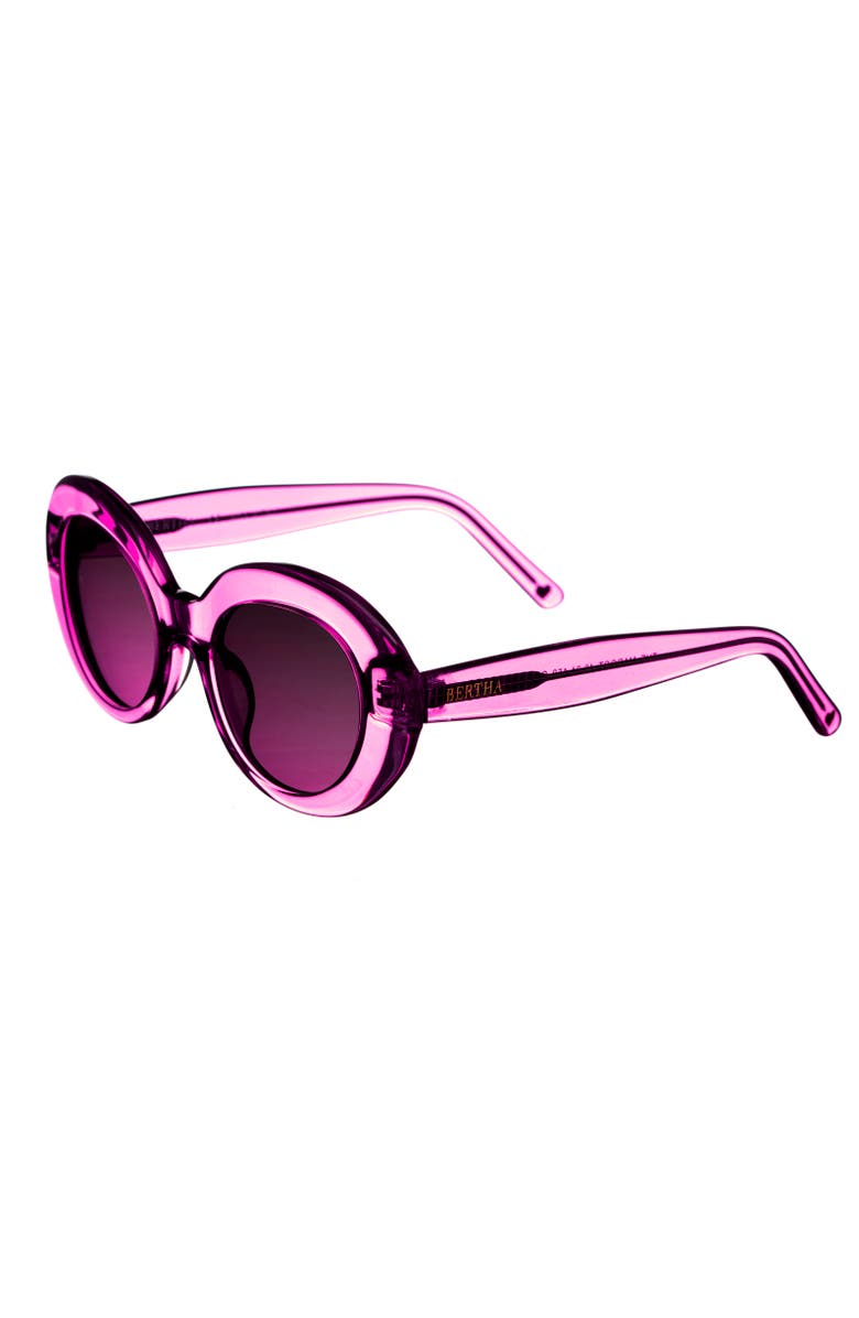 BERTHA Margot Handmade in Italy Sunglasses, Main, color, 