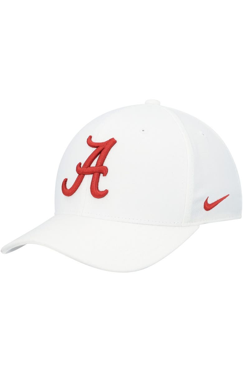 Nike Men's Nike White Alabama Crimson Tide Classic99 Swoosh Performance Flex Hat, Main, color, 
