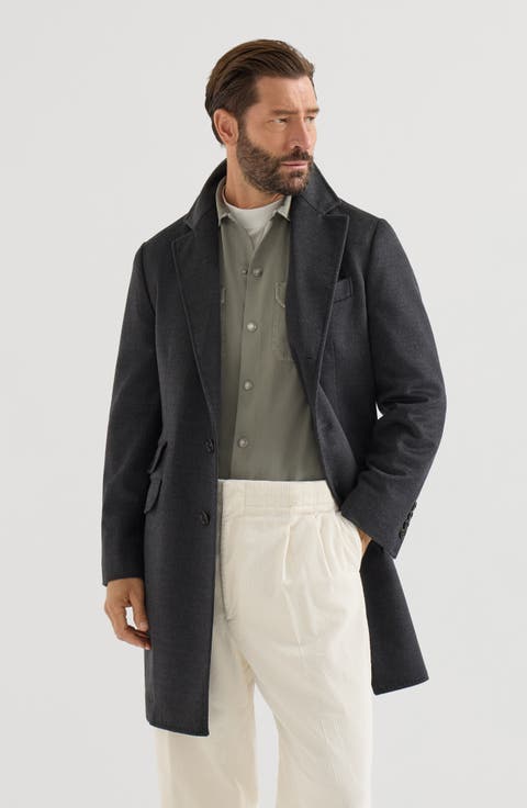 Lightweight virgin wool cloth coat
