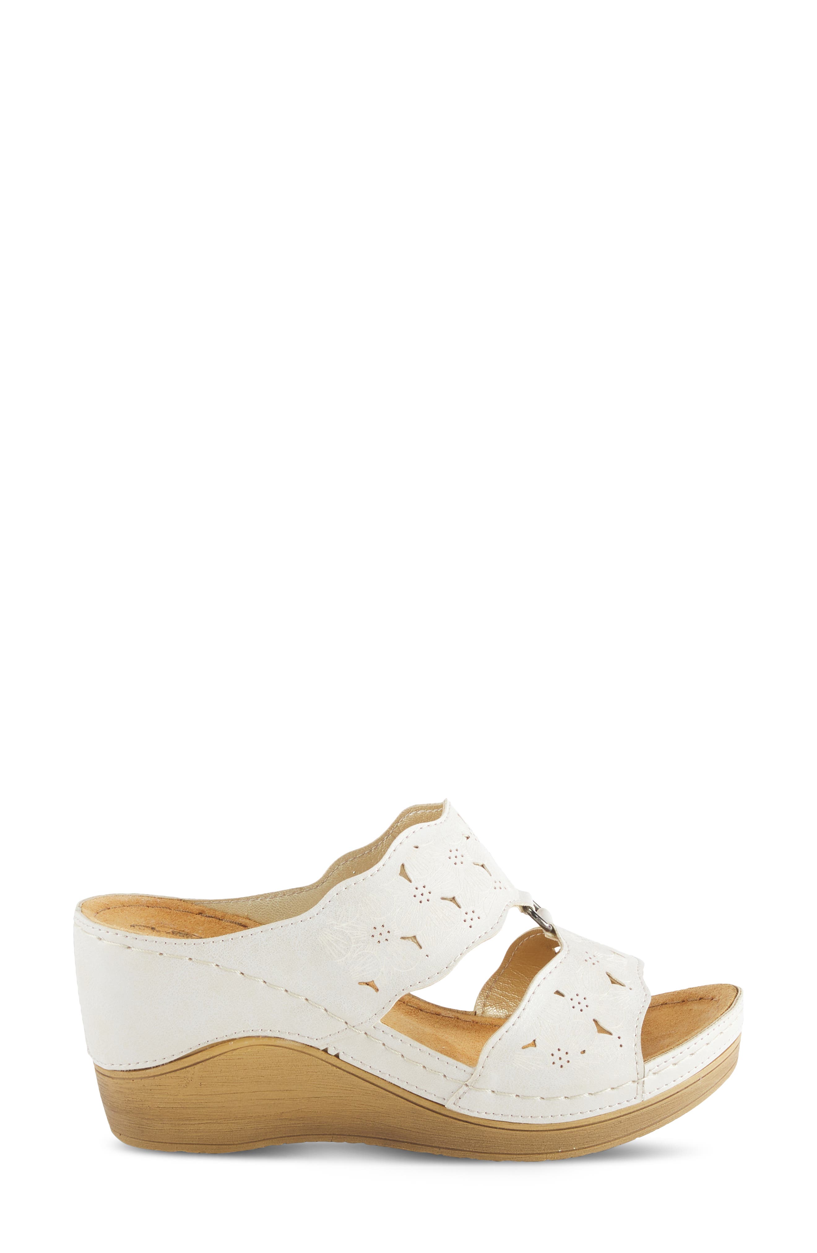 Flexus by Spring Step Dreiser Platform Wedge Slide Sandal, Alternate, color, Beige