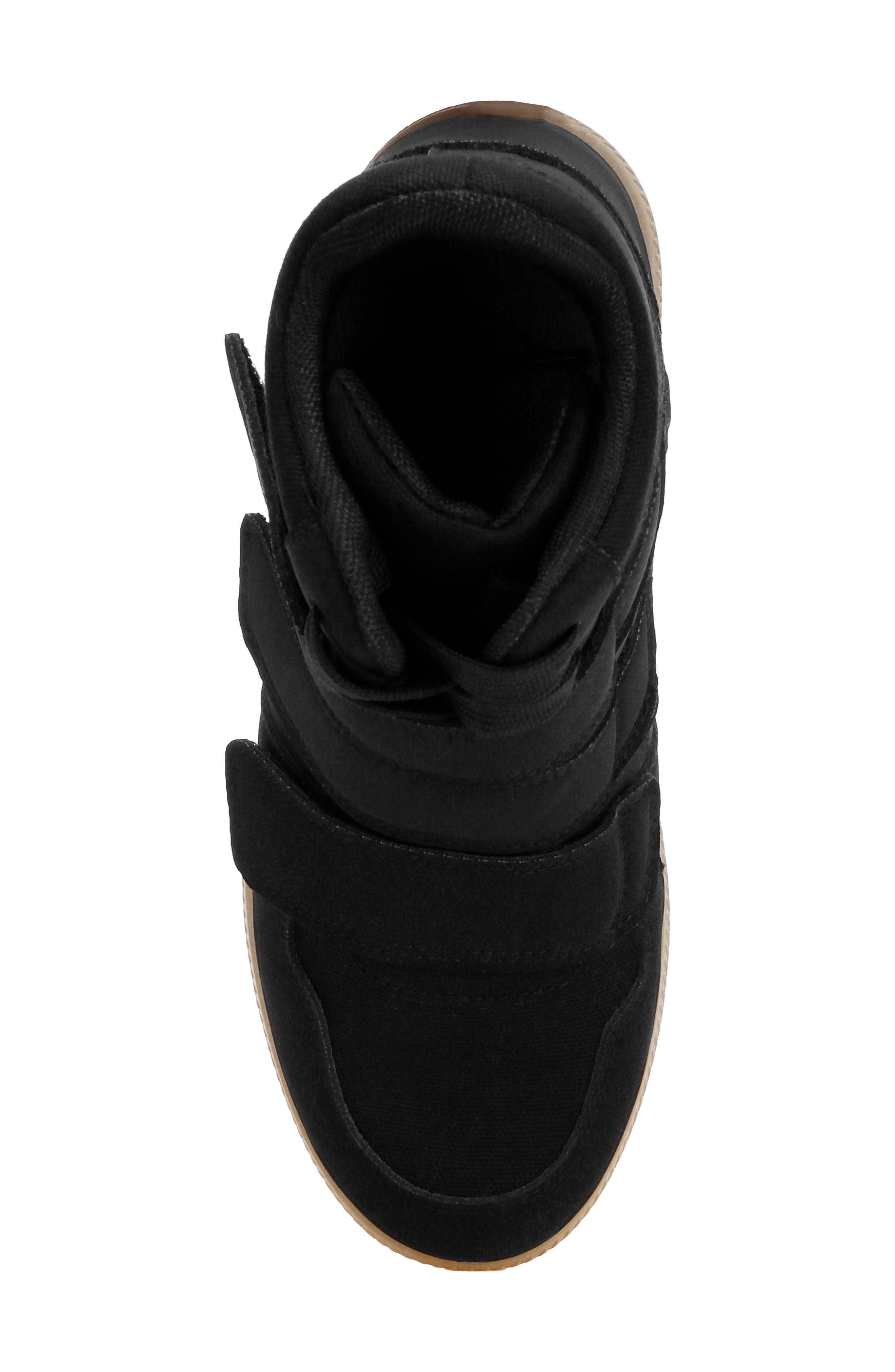 Naion High Top Sneaker, Alternate, color, BLACK