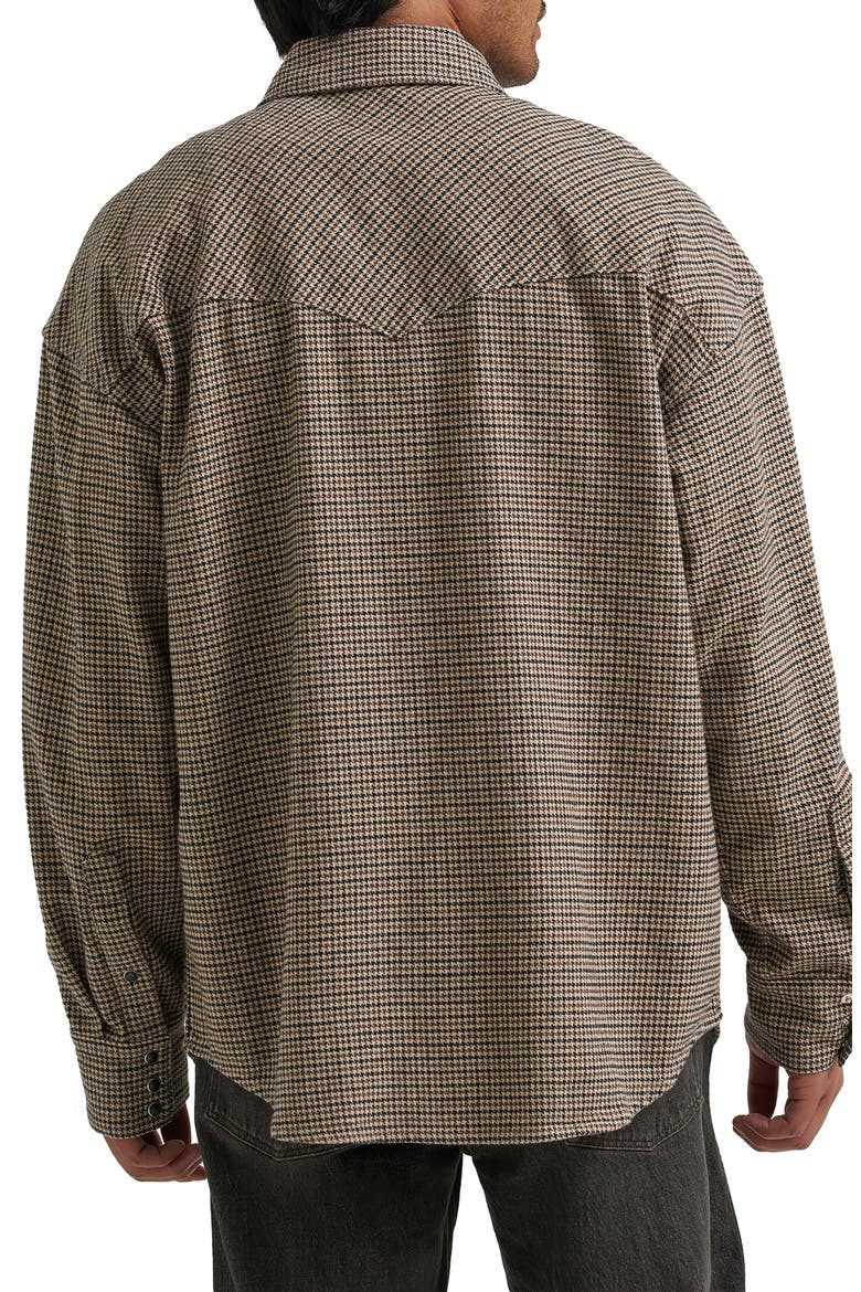 Patterned Long Sleeve Button Up Shirt, Alternate, color, MOJAVE HEATHER