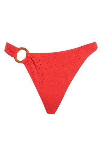 Moderate Coverage Eyelet Bikini Bottoms
