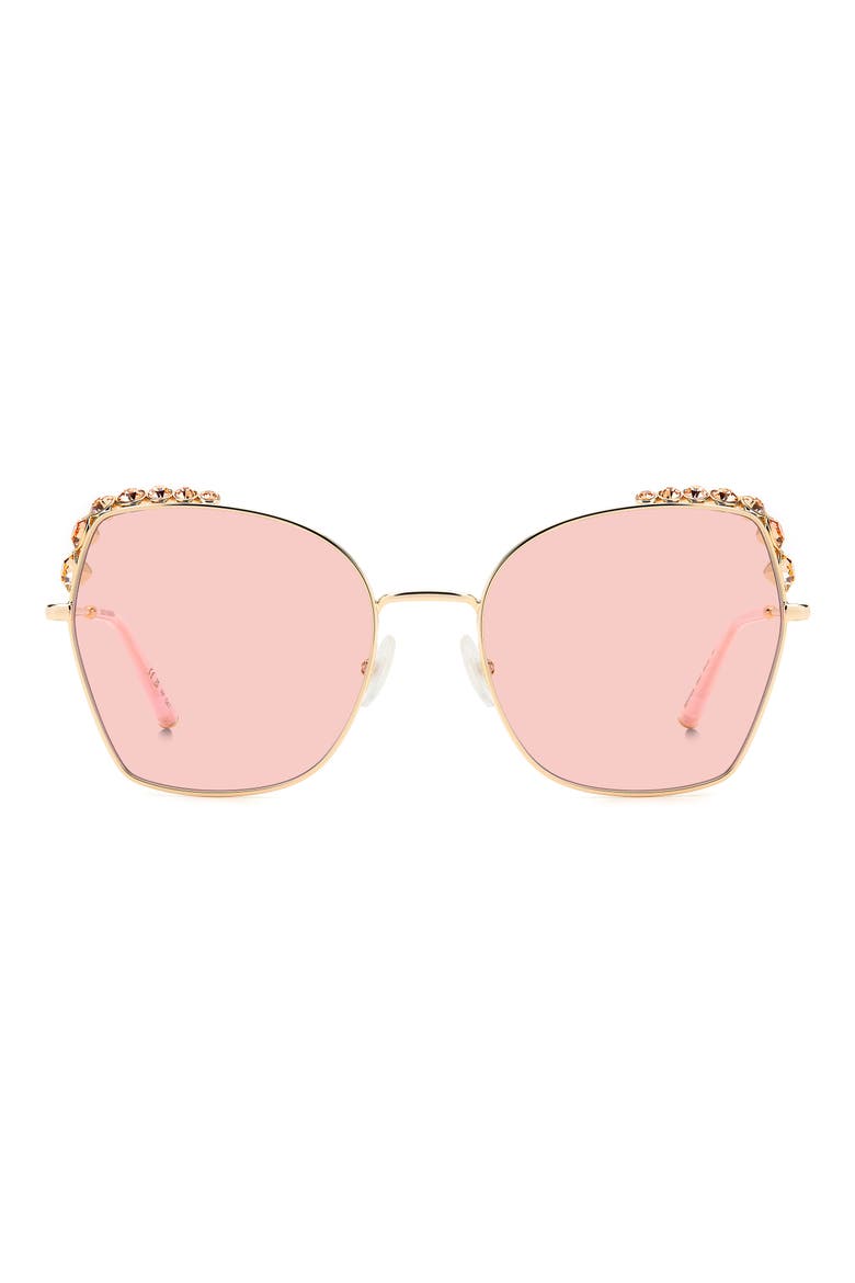 59mm Square Sunglasses, Main, color, PINK