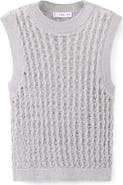 MANGO Open Stitch Knit Sweater Vest
