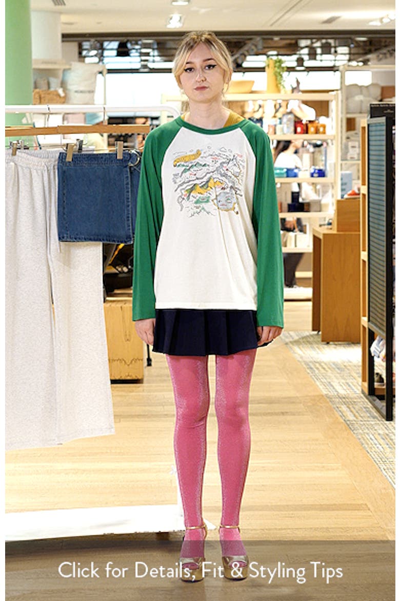 Map of Nowhere Oversized Raglan Graphic Tee video