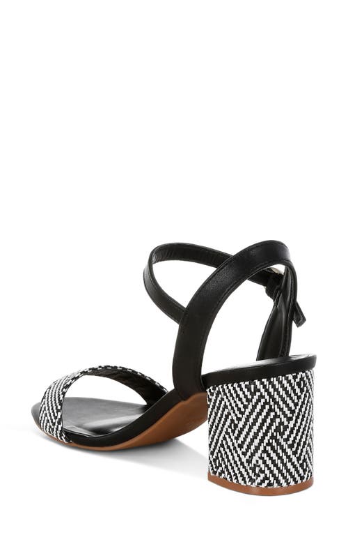 London Rag Tulata Woven Sandal In Black/white