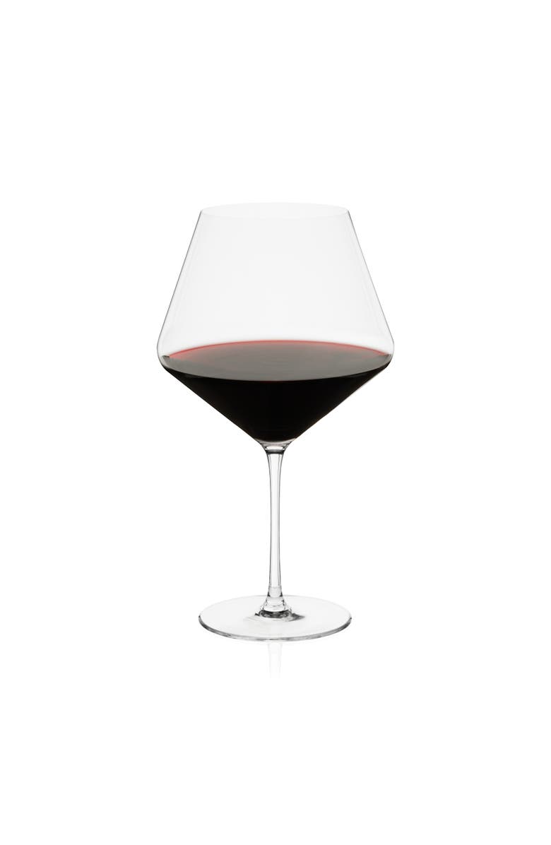 Viski Reserve Liminal Burgundy Wine Glass, Main, color, Clear