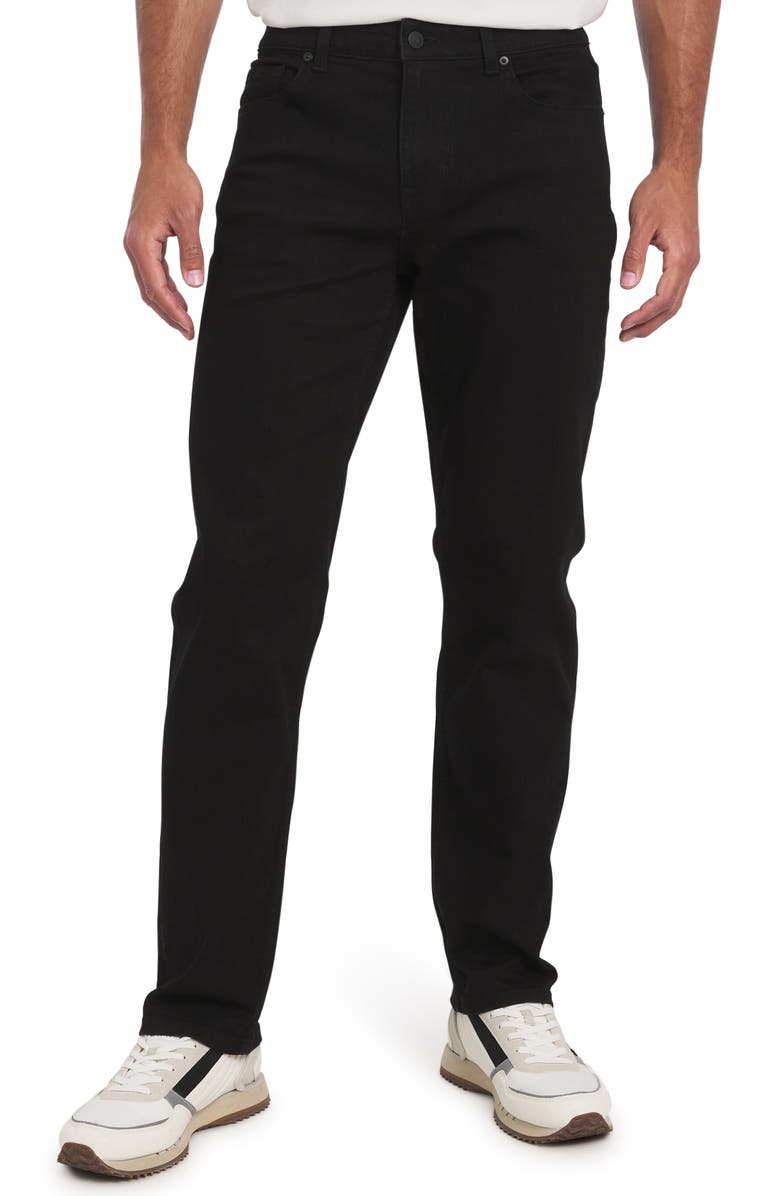 DKNY SPORTSWEAR Delancey Relaxed Fit Jeans, Main, color, Jet Black