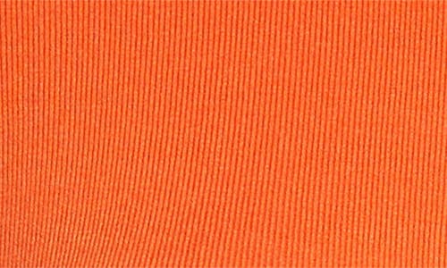 Akris Punto Contrast Trim Virgin Merino Wool Zip Front Cardigan In Orange/cream