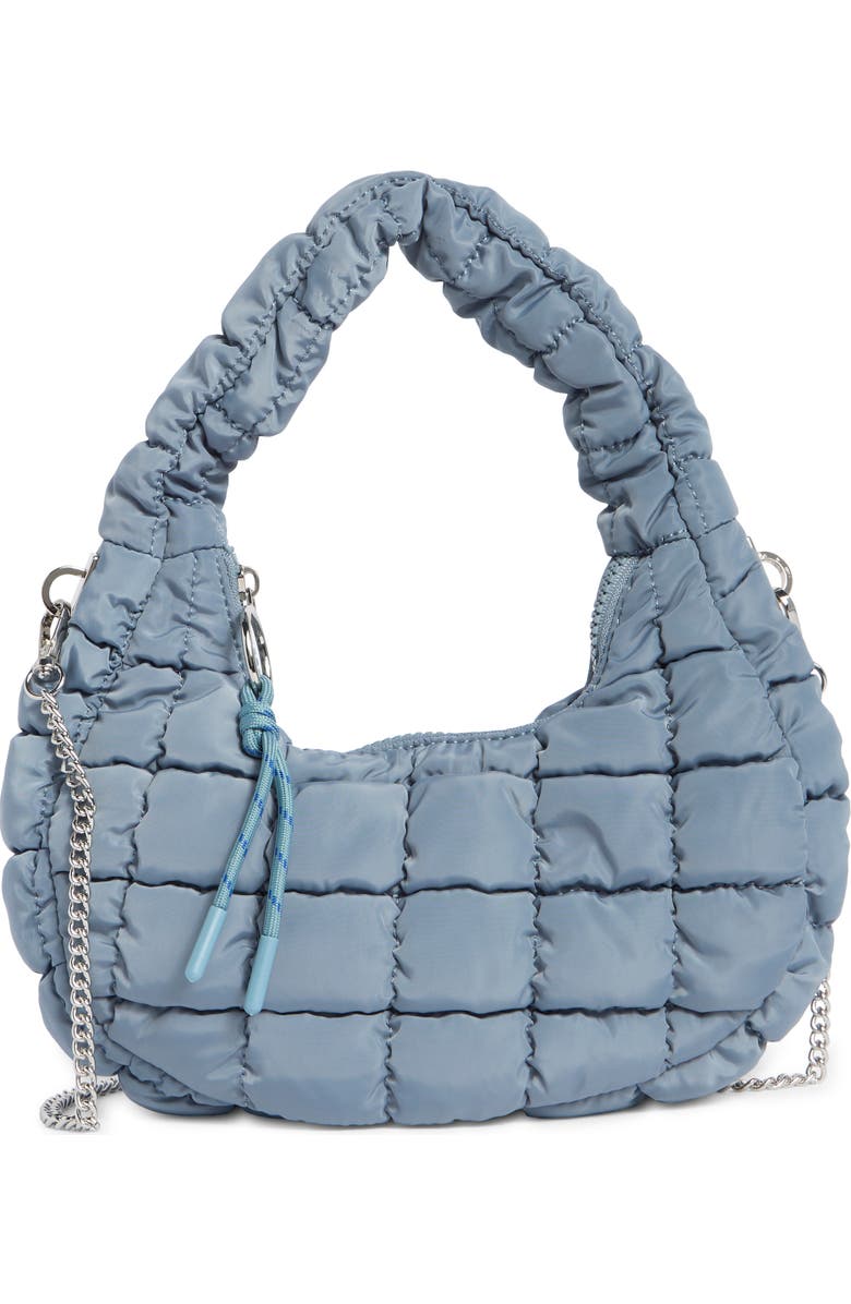 URBAN EXPRESSIONS HANDBAGS Small Nylon Hobo Bag, Main, color, Blue